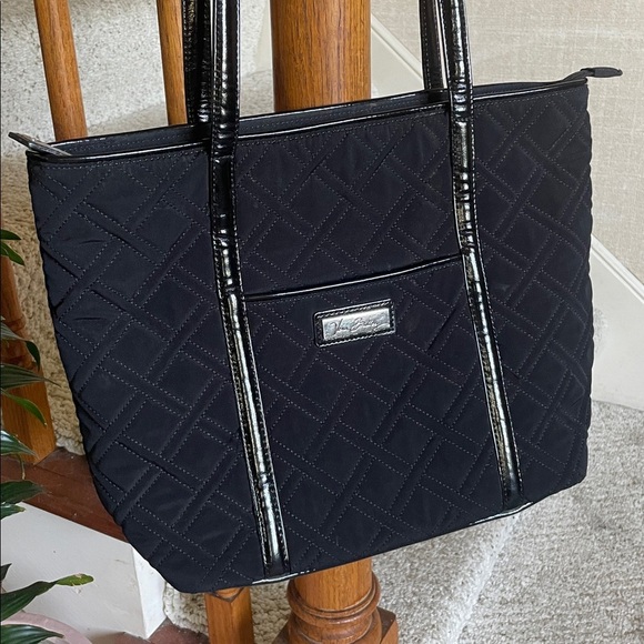 Vera Bradley Black Bohemian Quilted Lab Top Tote Carrying Case - Picture 2 of 11
